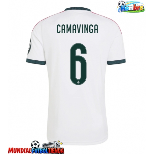 Camiseta Real Madrid Eduardo Camavinga #6 Primera Equipación Replica 2026-27 mangas cortas